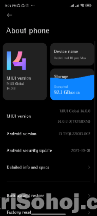 Xiaomi Redmi note 10 pro Max